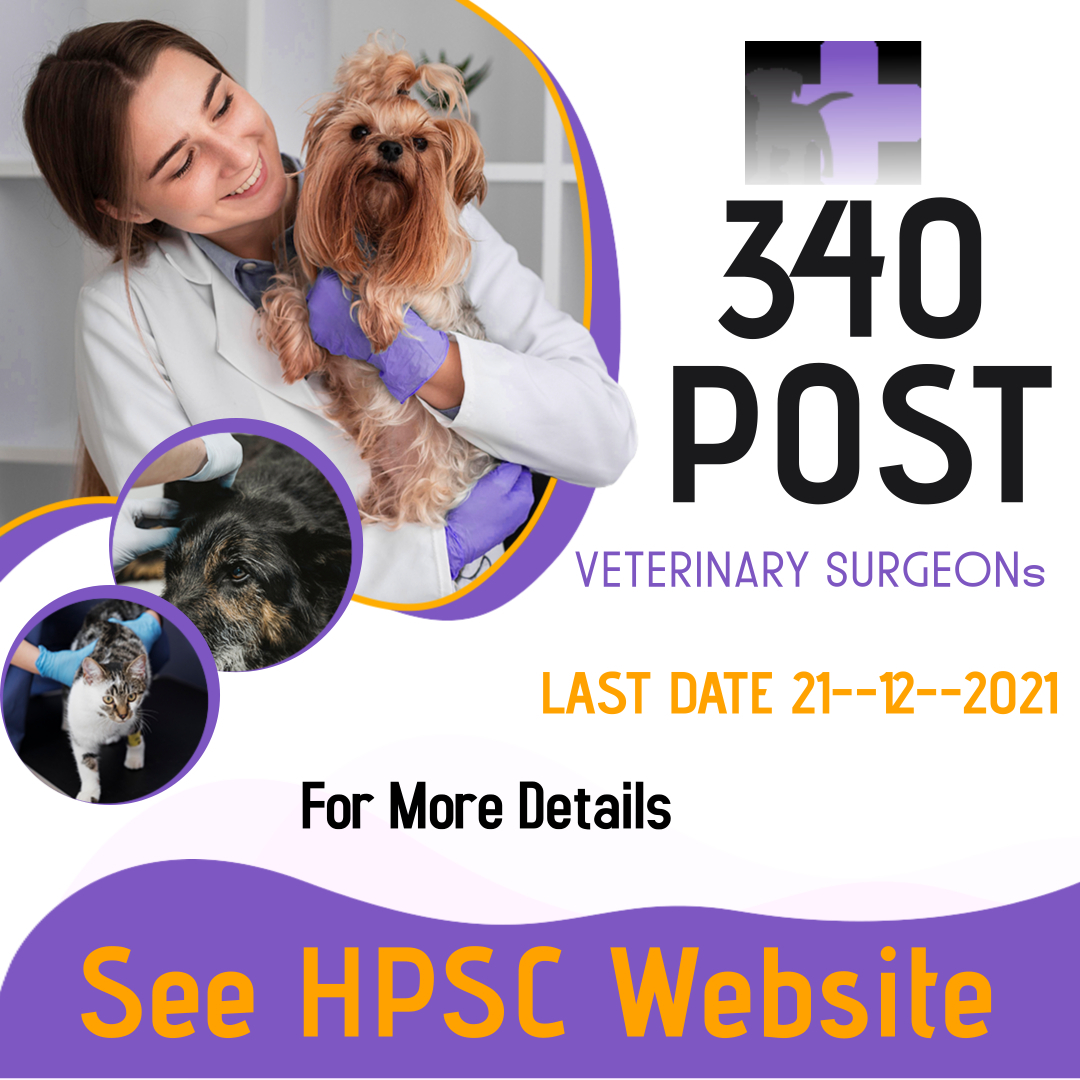 340 Post of Veterinary Surgeons